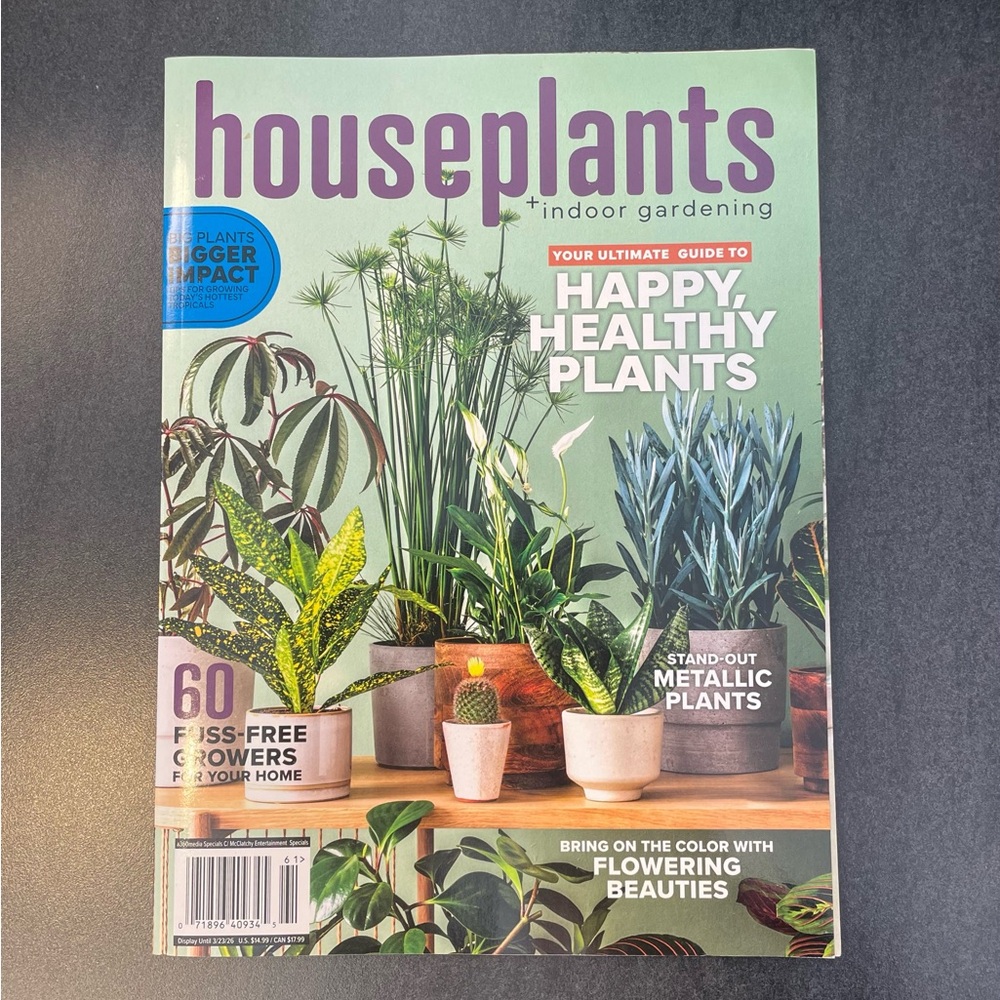 💖5 for $25💖 Houseplants+ Indoor Gardening Magazine – Happy Healthy Plants – New